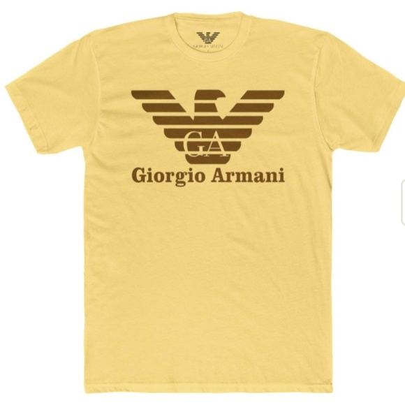 Giorgio Armani "Classic Eagle Logo" Fitted Designer T-Shirt. Various colors - Picture 3 of 6